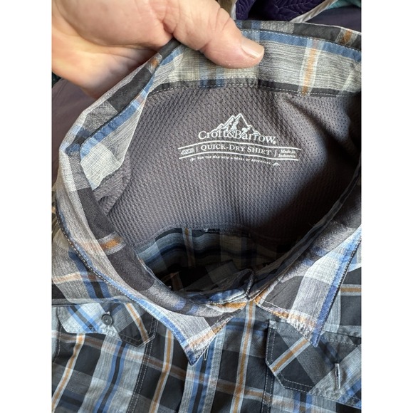 Men's 4XB Quick Dry Shirt Croft And Barrow. Button Down Or Up Casual - Picture 4 of 10